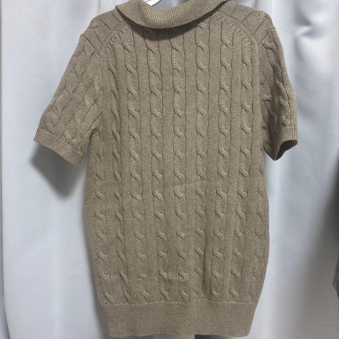 Polo Ralph Lauren ケーブルニット 半袖 XS ベージュ
