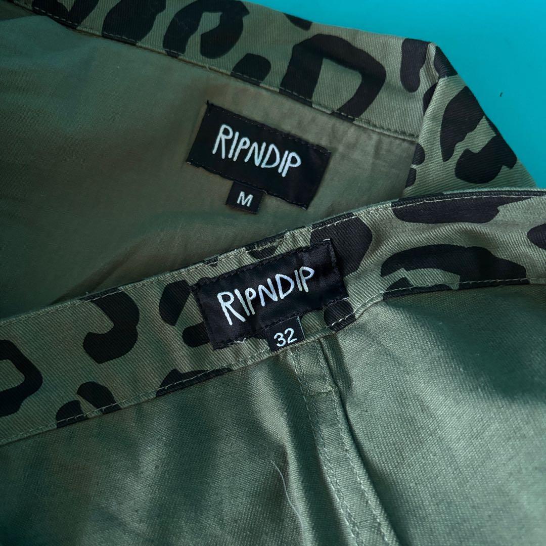 1367 RIPNDIP リップンディップ レオパード柄 セットアップ 上下