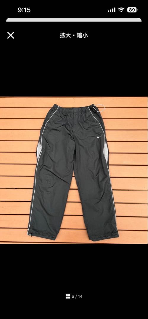 NIKE y2k 00s ナイロンパンツ ブラック