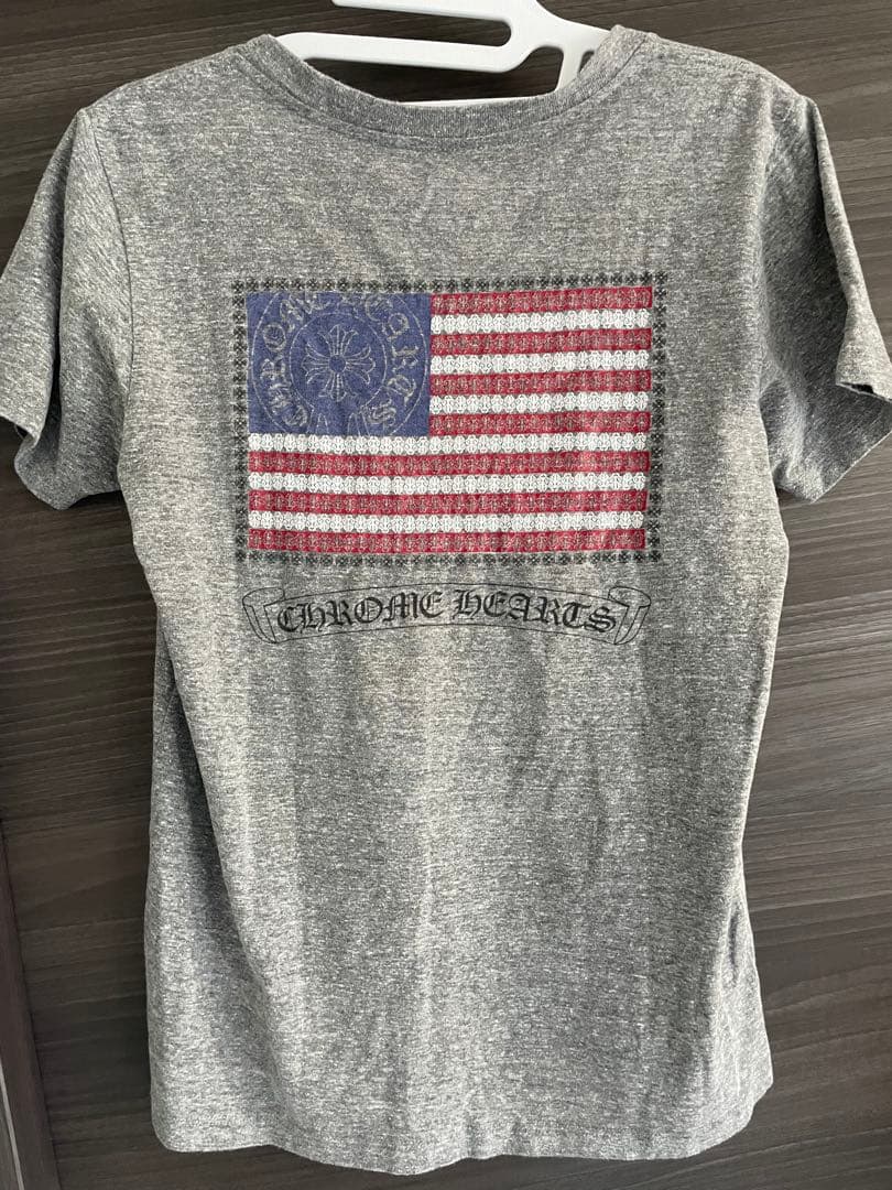 Chrome Hearts アメリカ国旗 VネックTシャツ