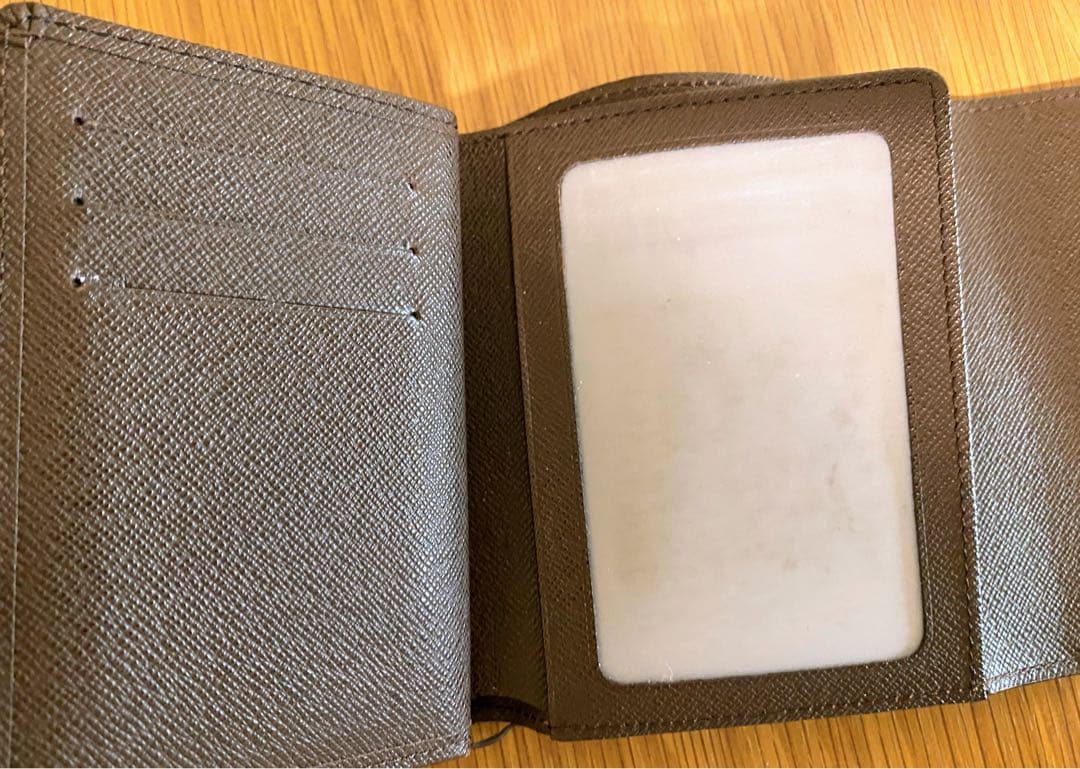 ルイヴィトン ポルトフォイユ ジョイ ダミエ エベヌ 三つ折り財布