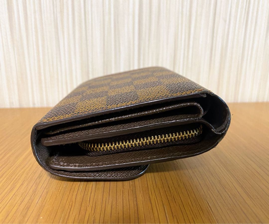ルイヴィトン ポルトフォイユ ジョイ ダミエ エベヌ 三つ折り財布
