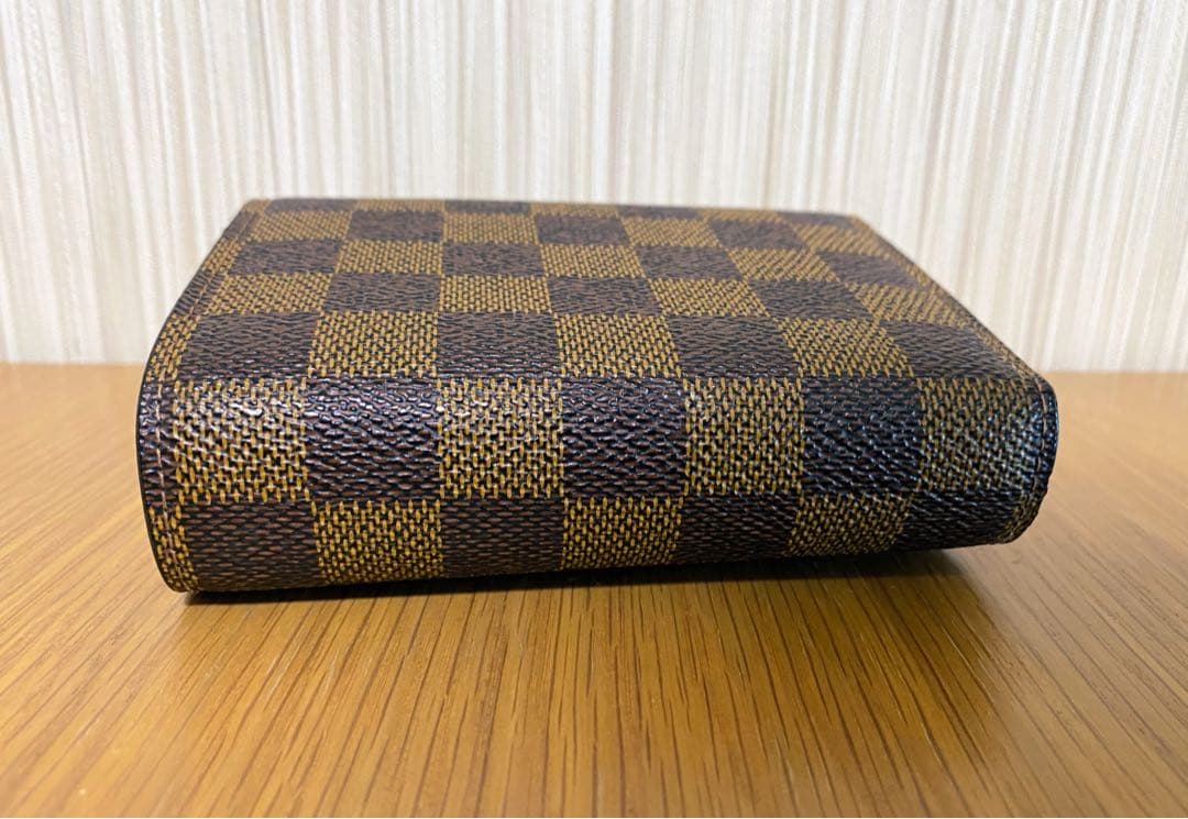 ルイヴィトン ポルトフォイユ ジョイ ダミエ エベヌ 三つ折り財布