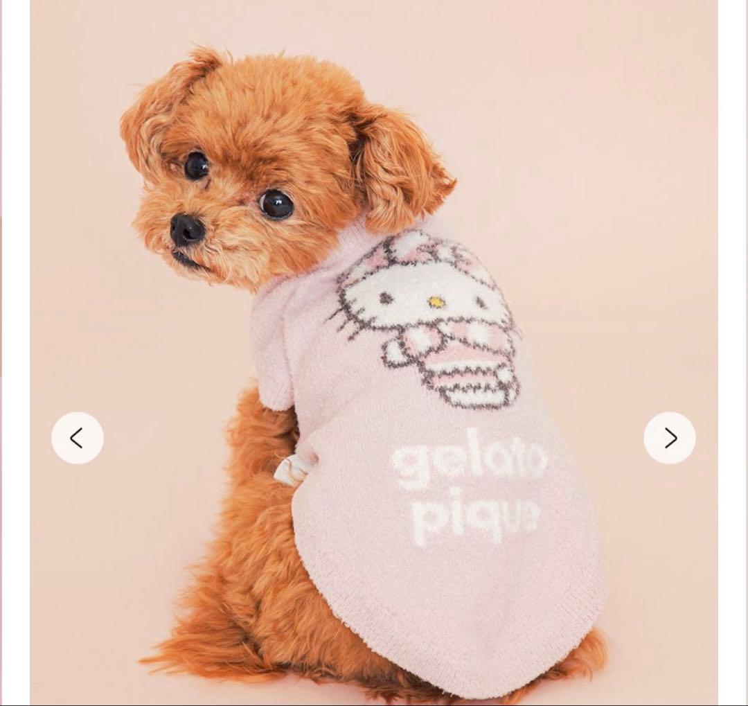 ジェラートピケ　サンリオ CAT＆DOG スムーズィープルオーバー　S ピンク