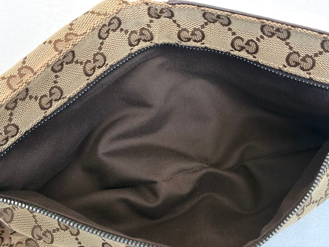 【美品】GUCCI グッチ ウエストポーチ GGキャンバス ボディバッグ