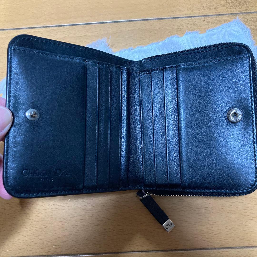 CHRISTIAN DIOR チェック柄 二つ折り財布