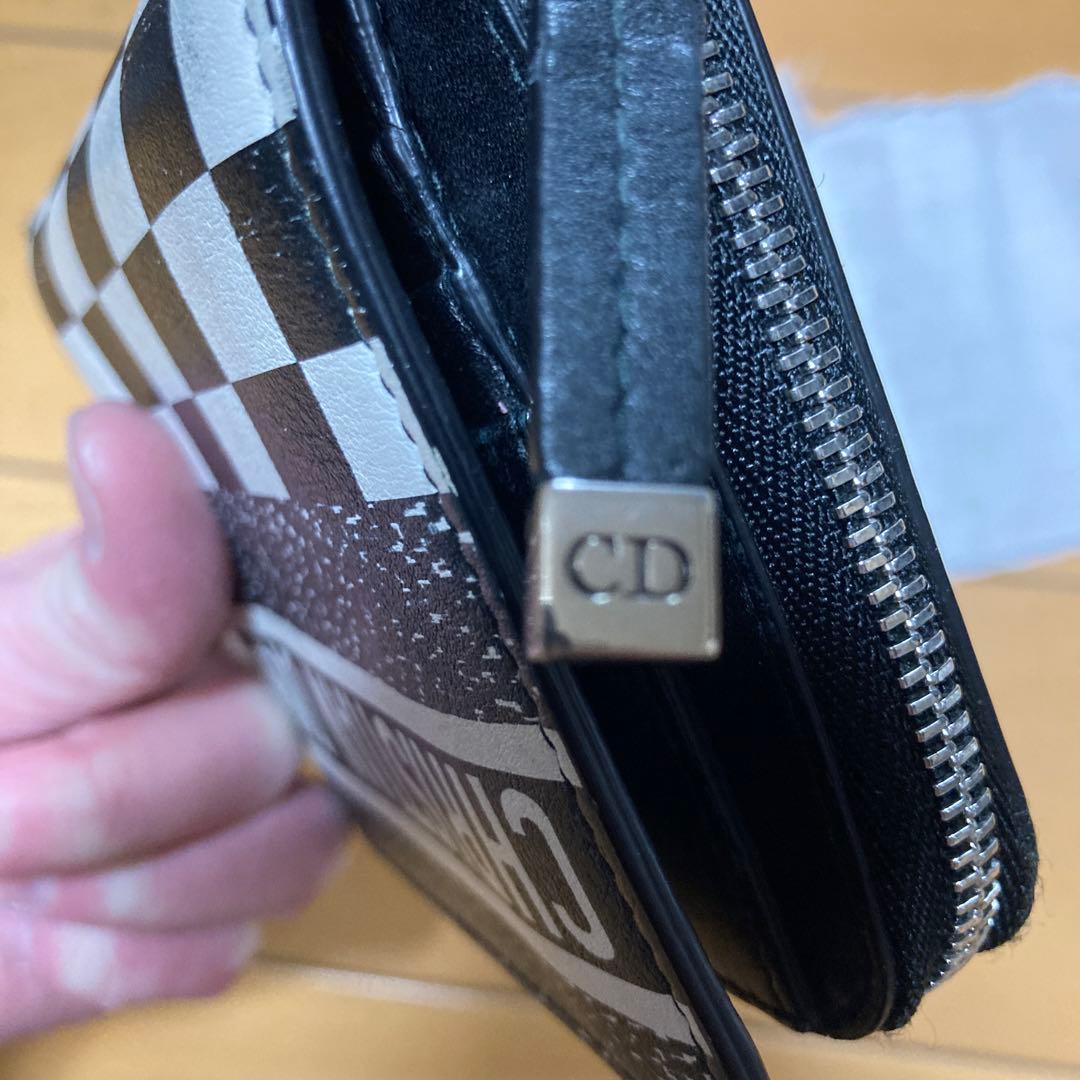 CHRISTIAN DIOR チェック柄 二つ折り財布
