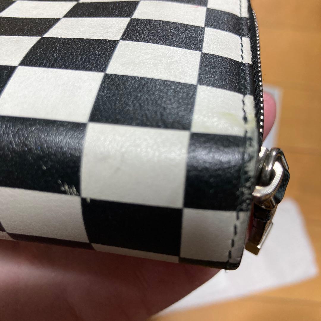 CHRISTIAN DIOR チェック柄 二つ折り財布