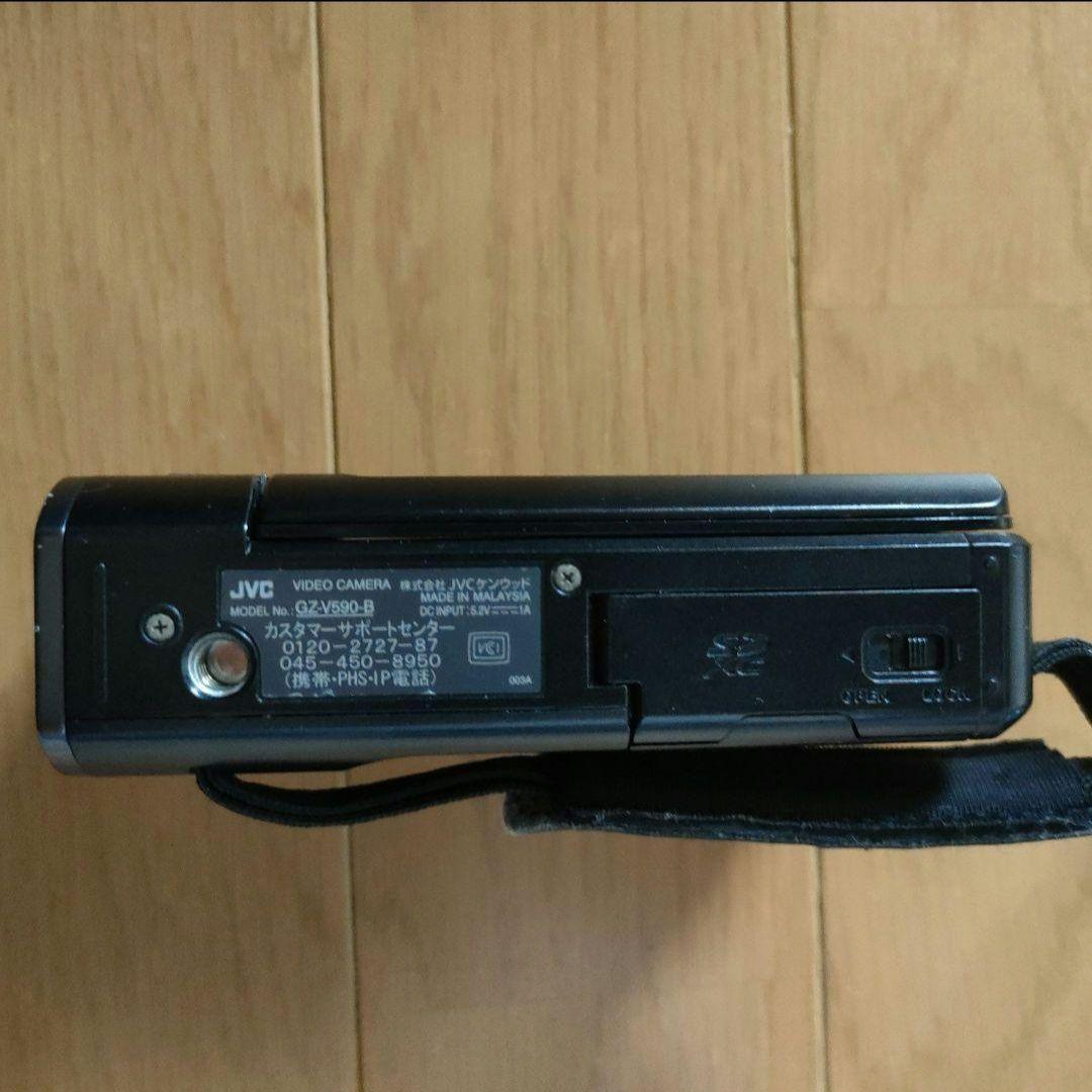 JVC GZ-V590 ビデオカメラ フルHD バッテリー2個付