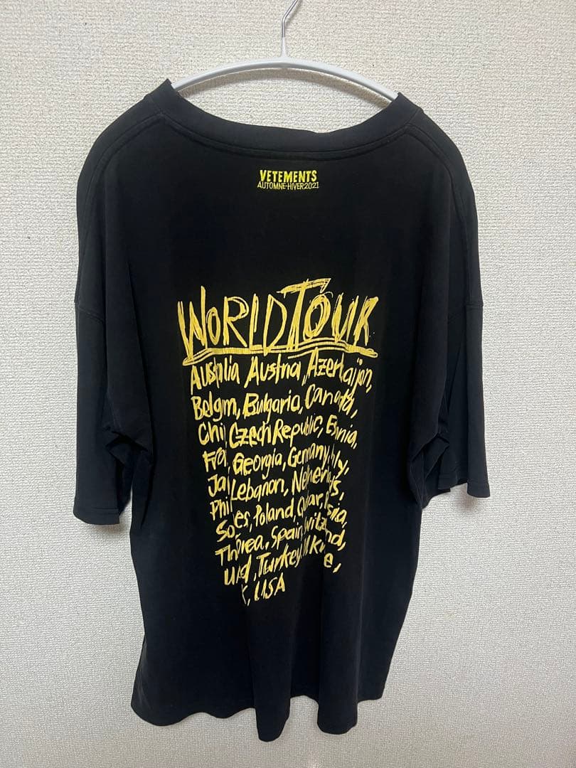 ヴェトモンワールドツアーtシャツ