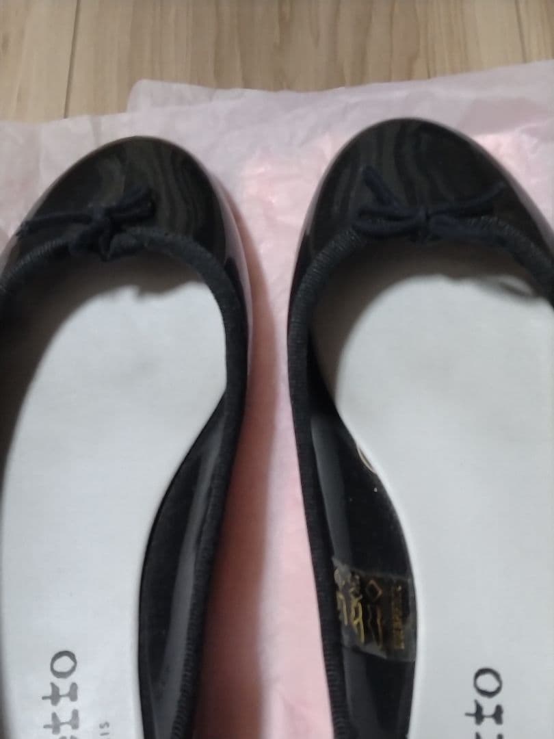 Repetto ブラック フラット　レインシューズ