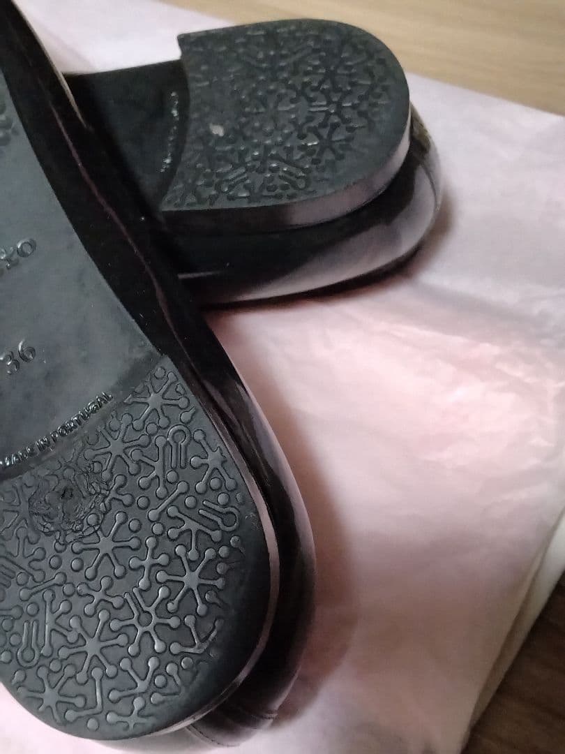 Repetto ブラック フラット　レインシューズ