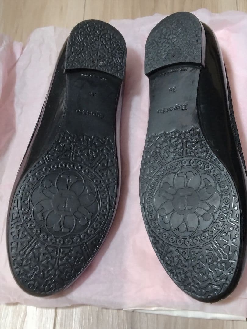 Repetto ブラック フラット　レインシューズ