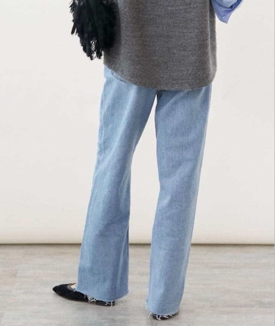 美品　完売品　23SS ヤヌーク　イエナ別注　LILITH カットオフデニム