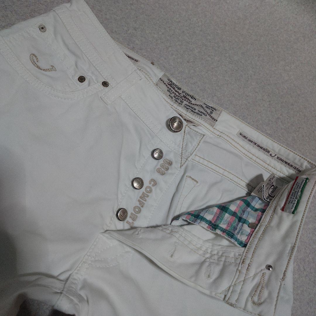 ◎JACOB COHEN 688 Comfort ホワイトストレッチパンツ