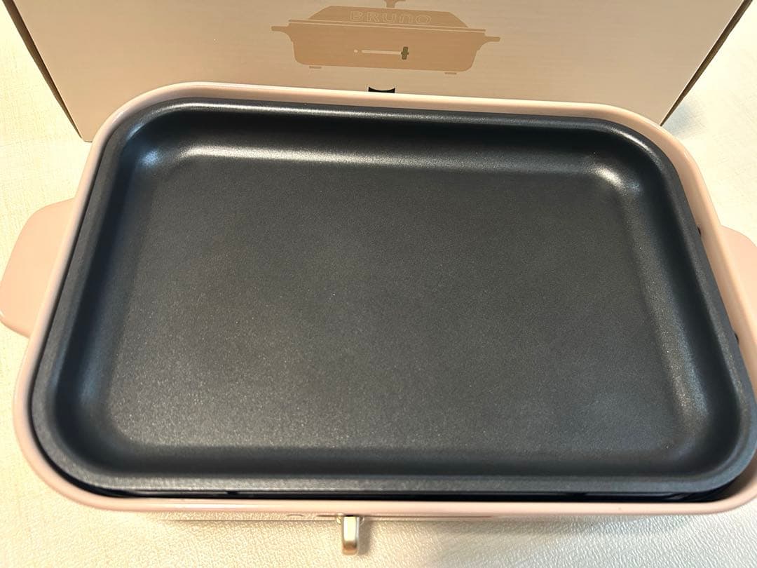 【美品】 BRUNO コンパクトホットプレート たこ焼き器　セラミックコート鍋