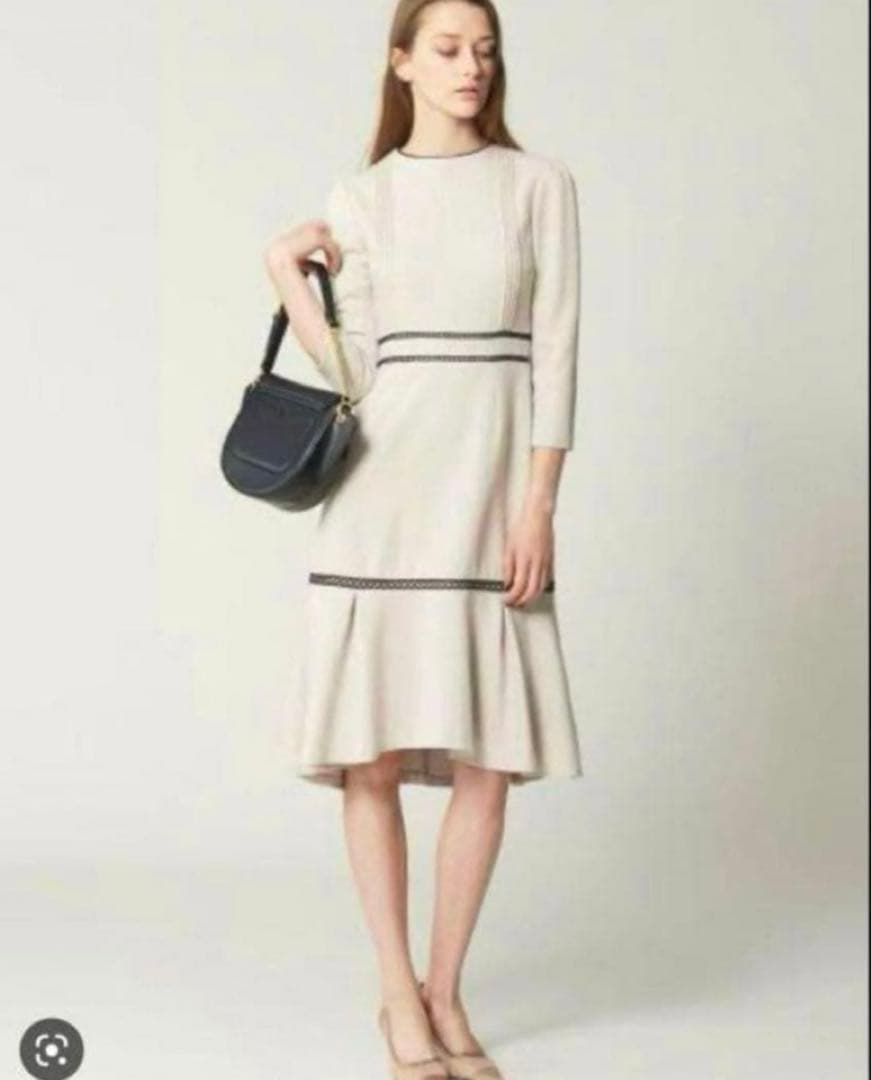 マ*ん様 石原さとみ着用❣️極美品 セルフォード レース切替ワンピース 36 S