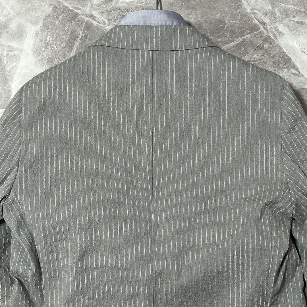 未使用級◎希少XL イタリア名門Subalpino 凸凹立体シアサッカー ST柄