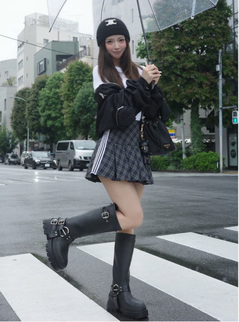 Darich♡新品ハーネスラバーブーツ【Ｌ】