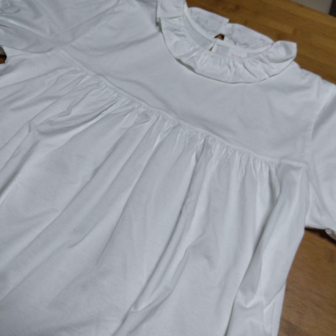 bulle de savon フリルカラープルオーバー ホワイト 新品