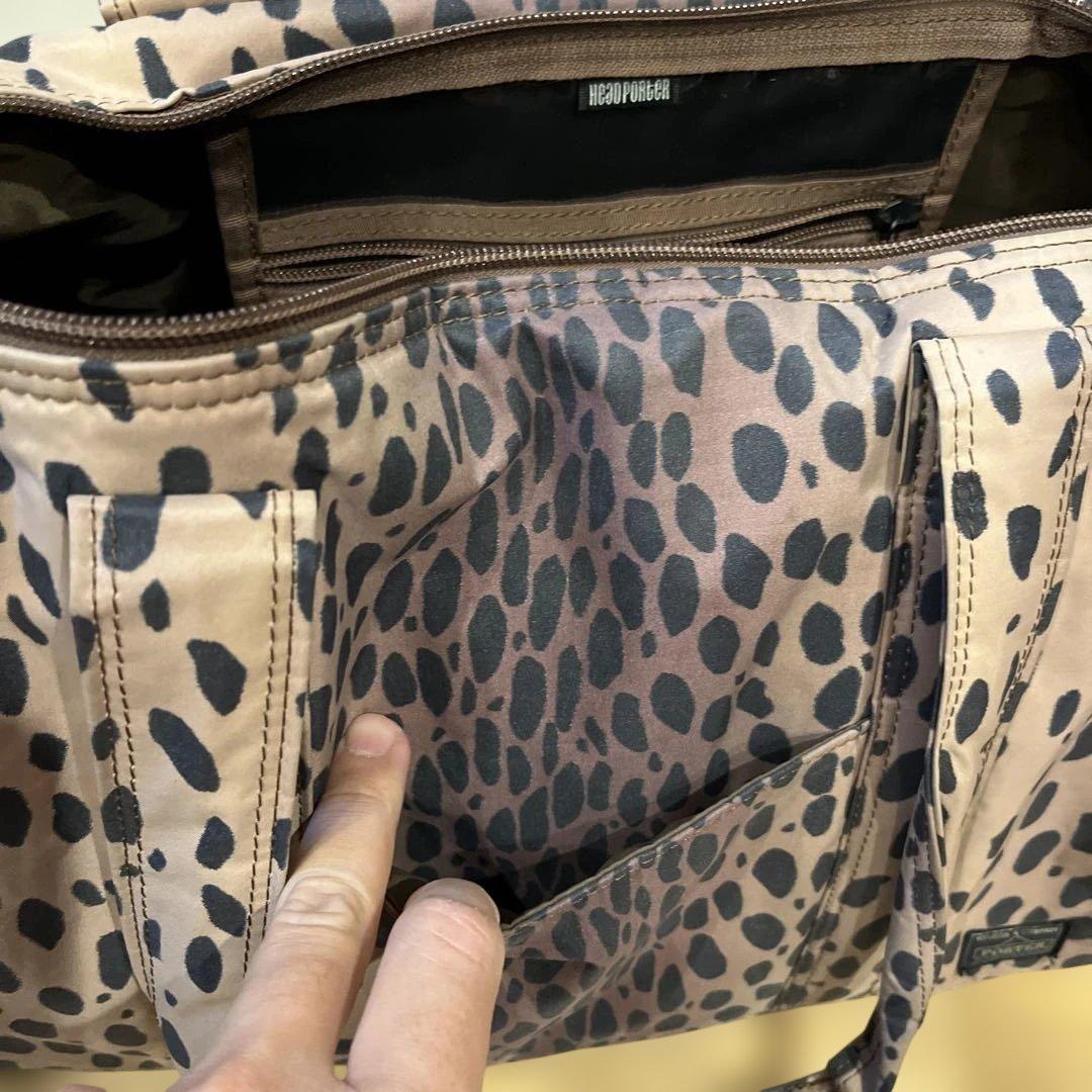 HEAD PORTER 廃盤品 ボストンバッグ　レオパード