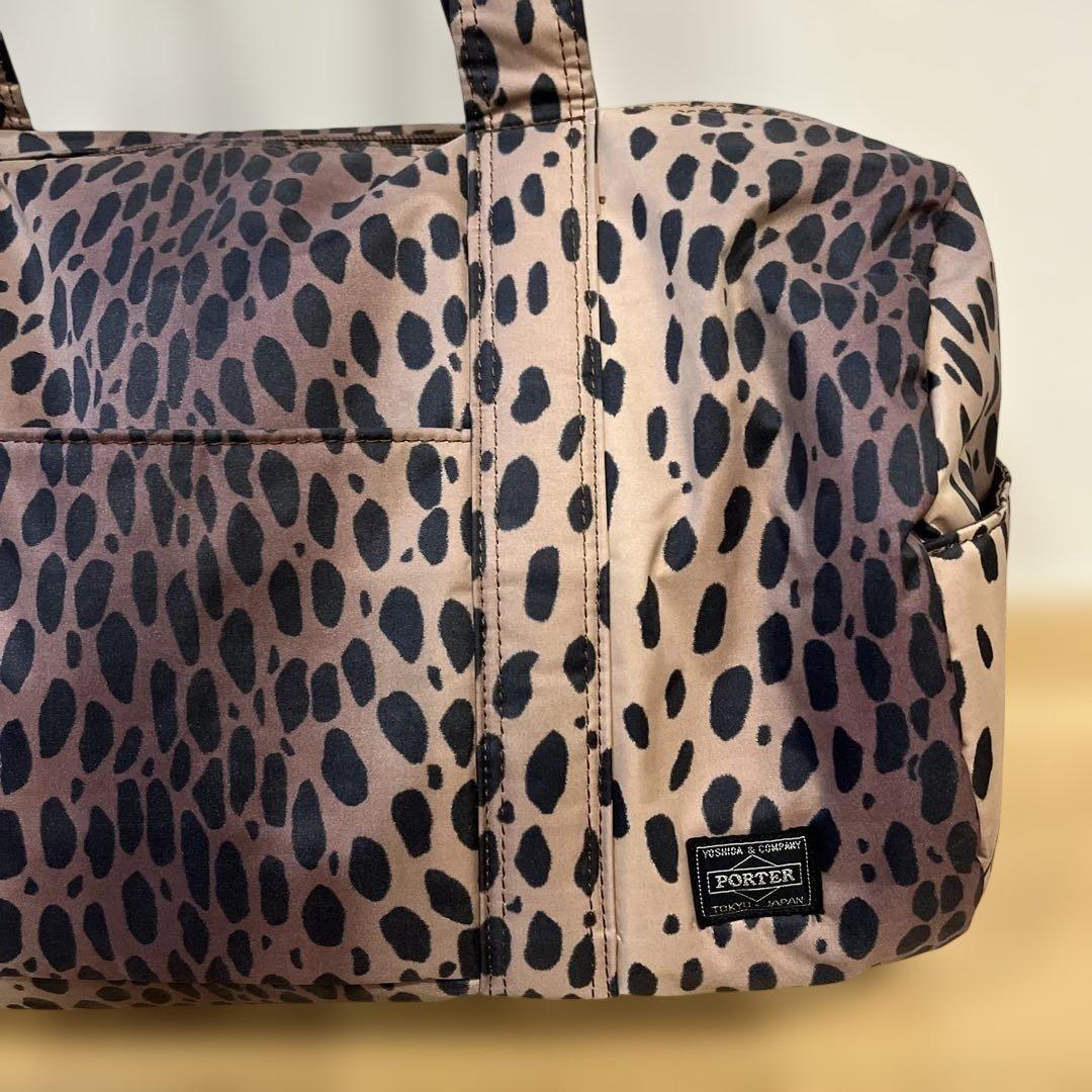 HEAD PORTER 廃盤品 ボストンバッグ　レオパード