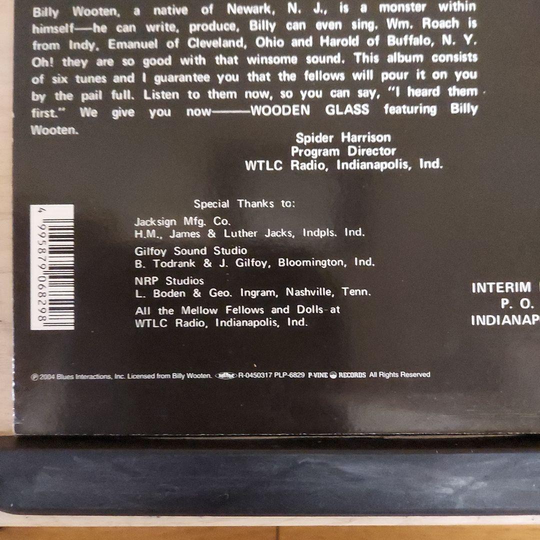 wooden glass live billy wooten 2004 レコード