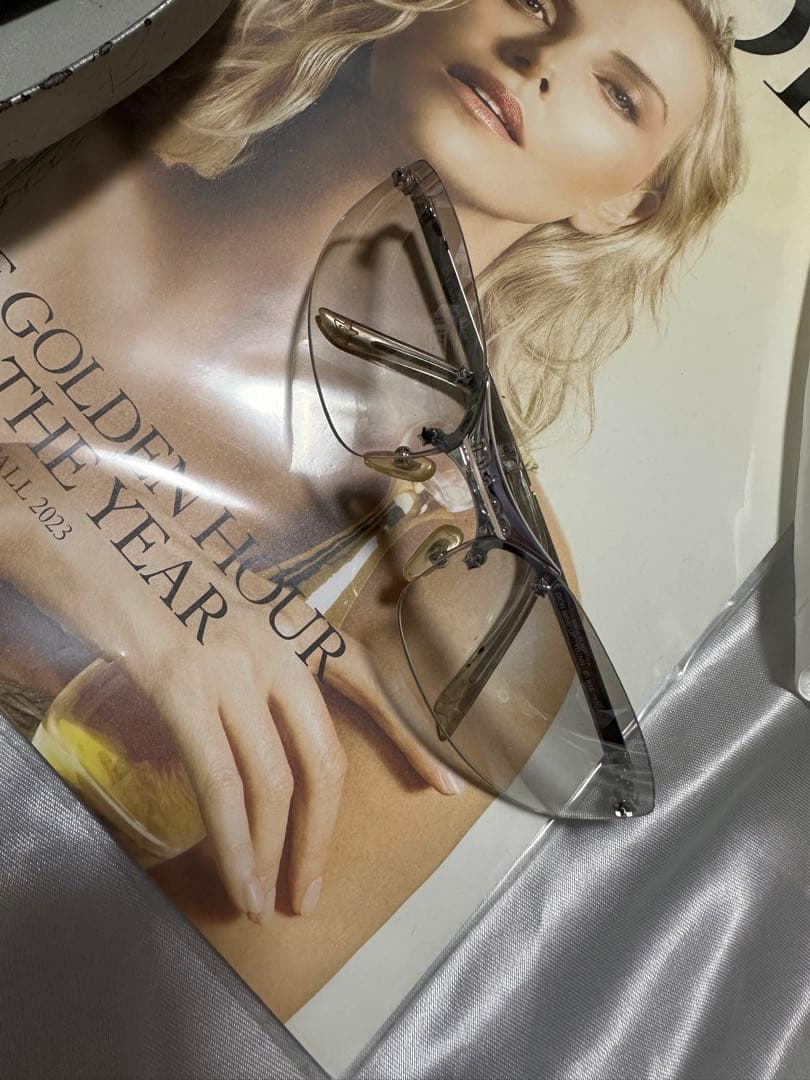 Dior クリアフレーム サングラス 【ケース付き:傷あり】