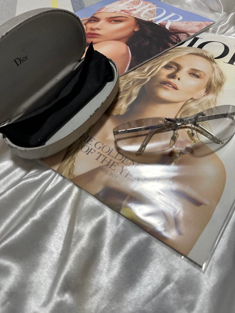 Dior クリアフレーム サングラス 【ケース付き:傷あり】