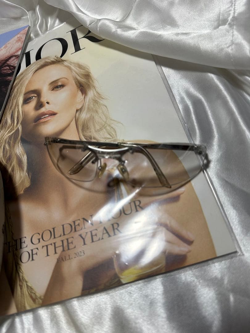 Dior クリアフレーム サングラス 【ケース付き:傷あり】