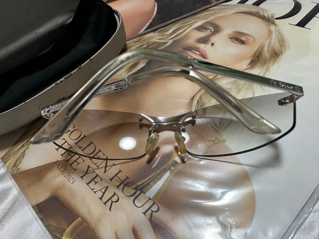 Dior クリアフレーム サングラス 【ケース付き:傷あり】
