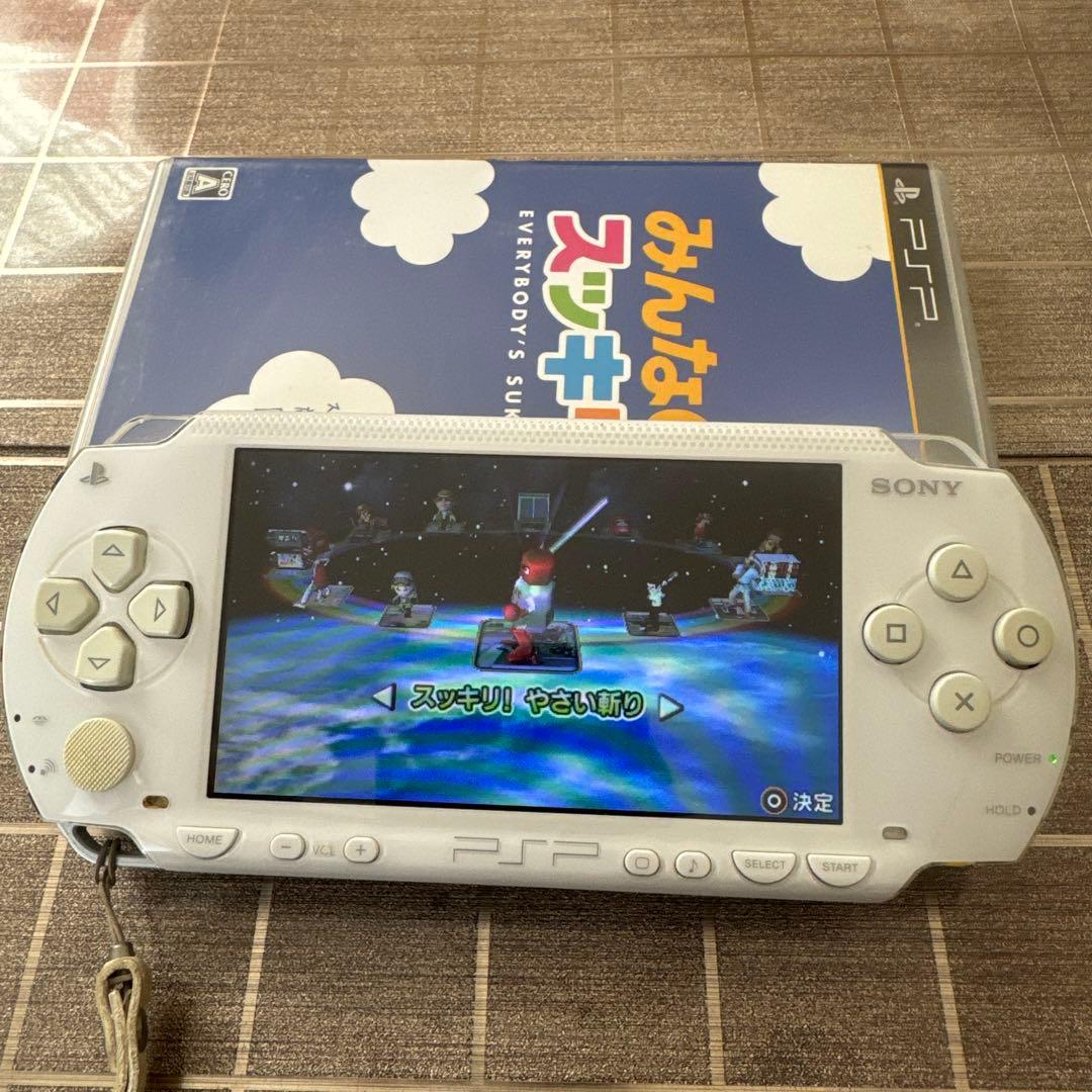 SONY PSP1000 本体　ソフト３本　充電器　メモリースティック2枚セット