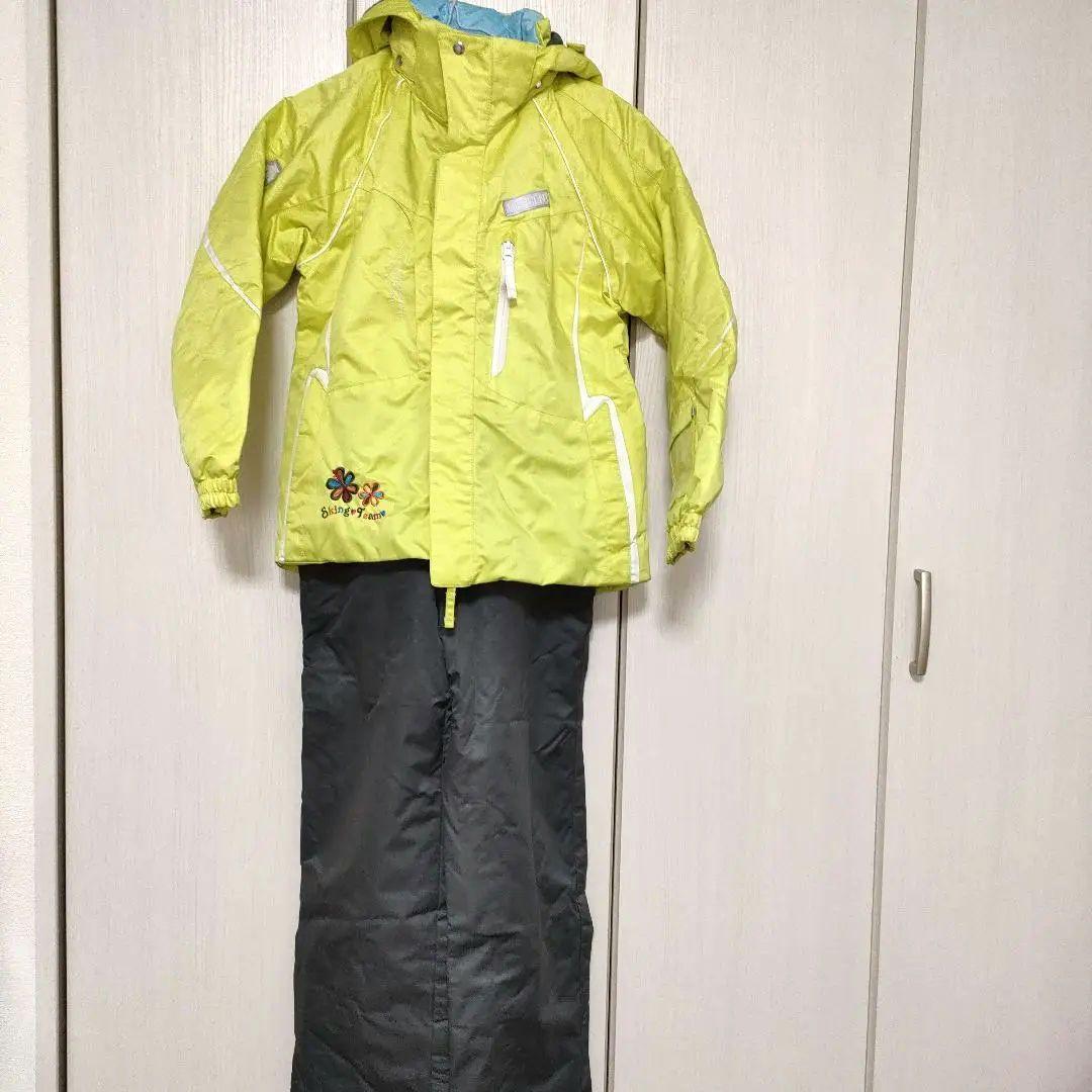 お得!!女子デサント スキーウェア150㌢ 上下 小物フルセットゴーグル手袋