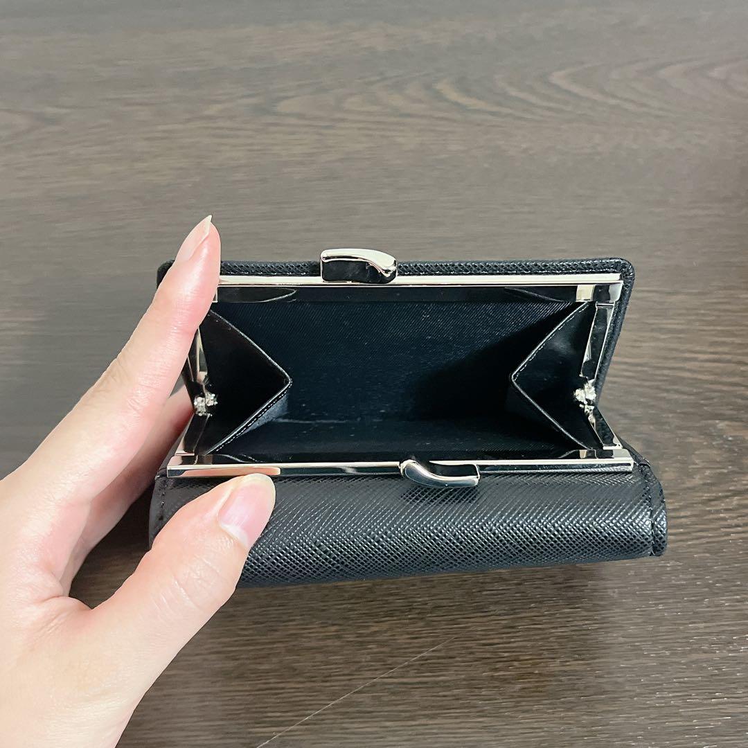 VivienneWestwood ミニ財布　ブラック　シルバー　三つ折り財布