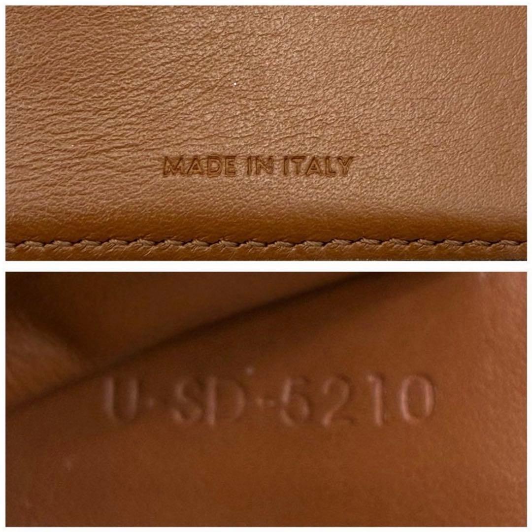 CELINE　スモールフラップウォレットトリオンフ　トリオンフキャンバス　タン