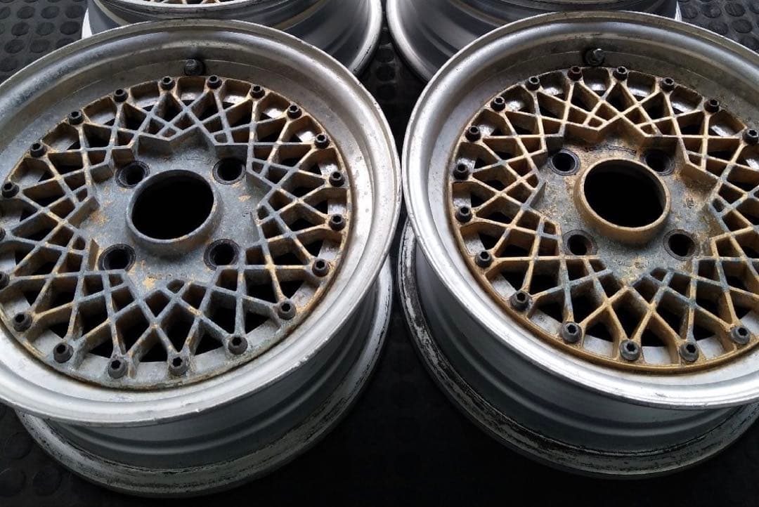 レイズ ボルクレーシング メッシュ 13インチ 2本 旧車 当時物