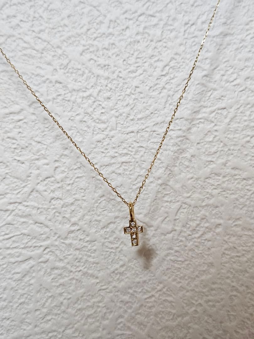 ガーデル　フェアリークロス　ネックレス　18k　gardel イエローゴールド