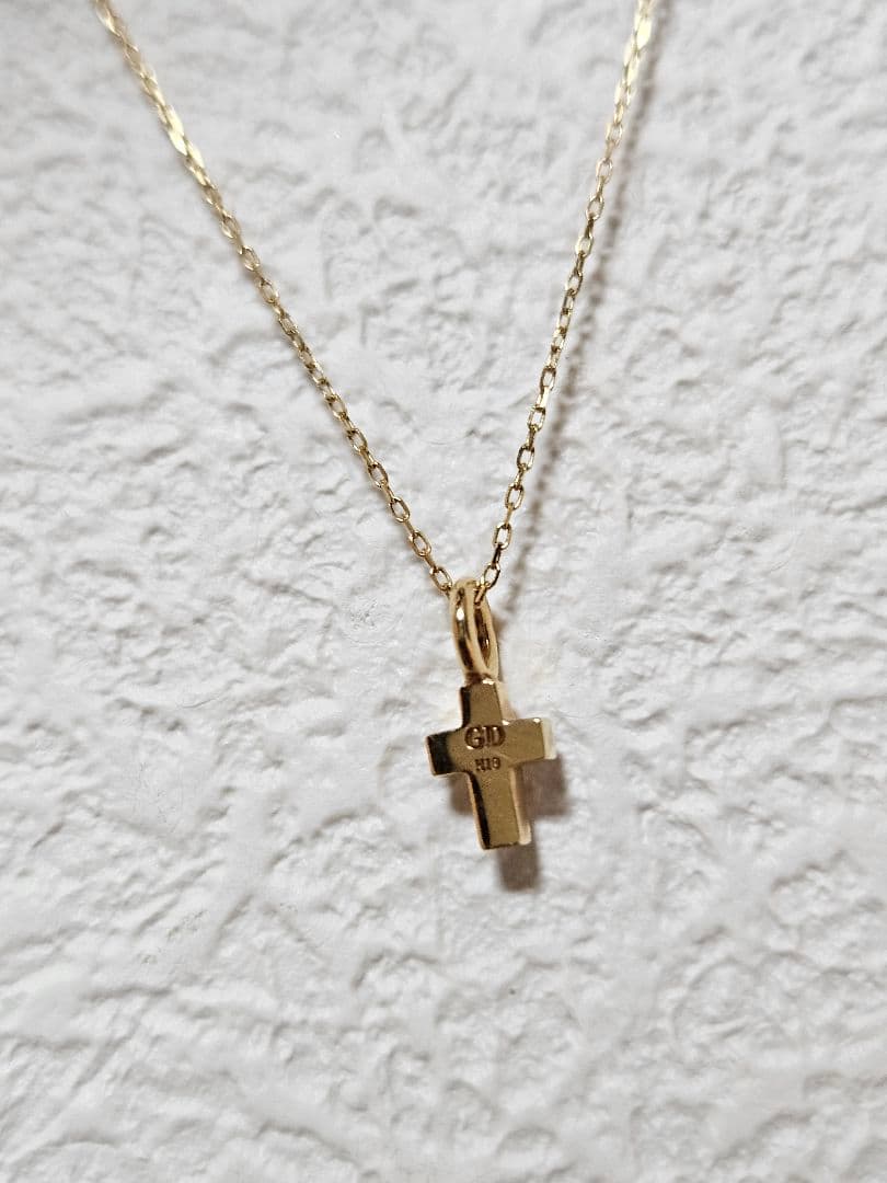 ガーデル　フェアリークロス　ネックレス　18k　gardel イエローゴールド