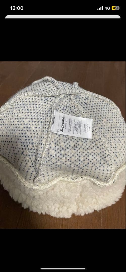 帽子 Supreme sherpe logo beanie