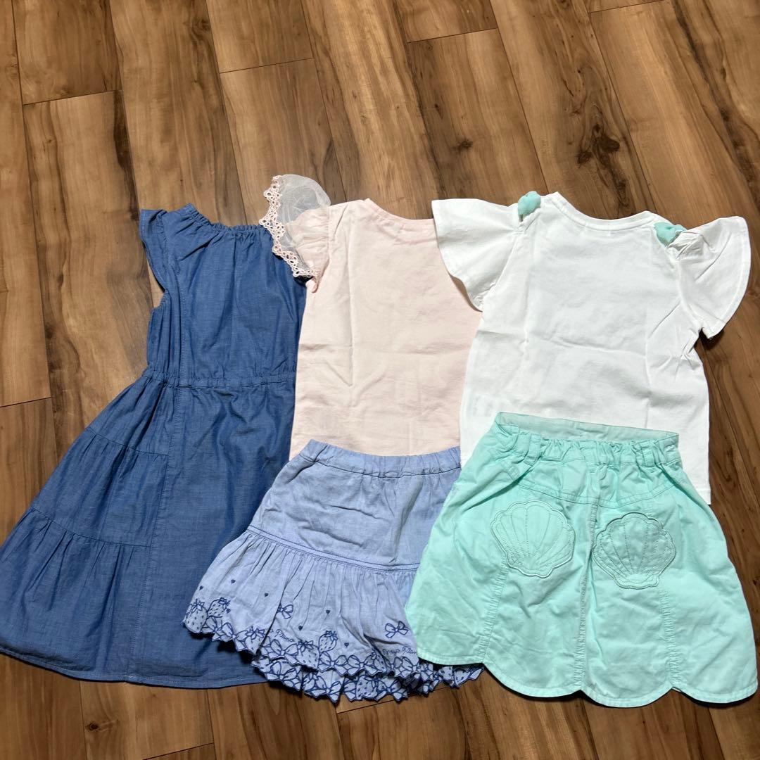 メゾピアノ120セット　ワンピース、スカート、Tシャツ