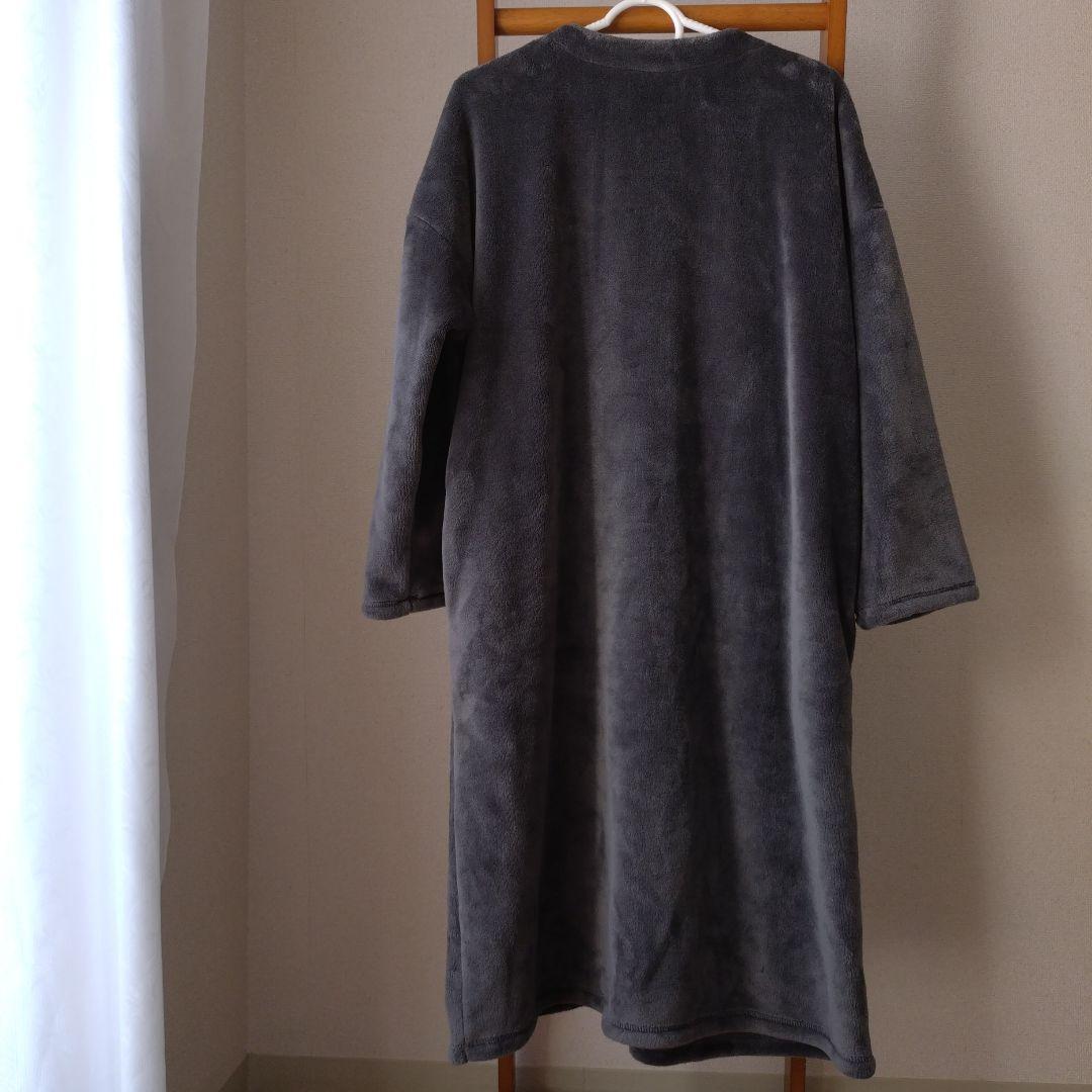 【新品・未使用】無印良品・ 着る毛布 ・チャコールグレー・Mサイズ