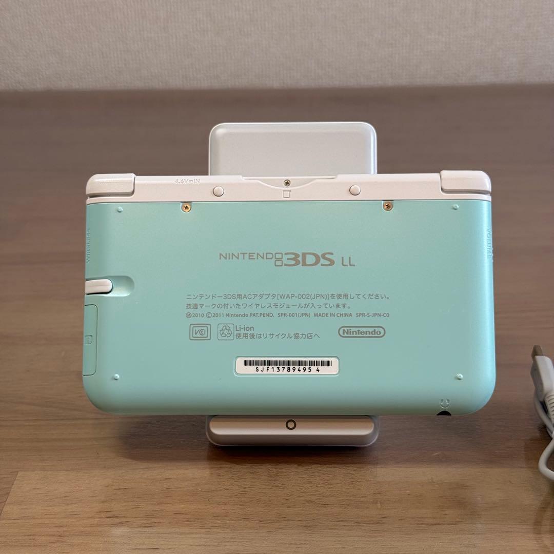 6-039 ニンテンドー3DS LL ミント×ホワイト
