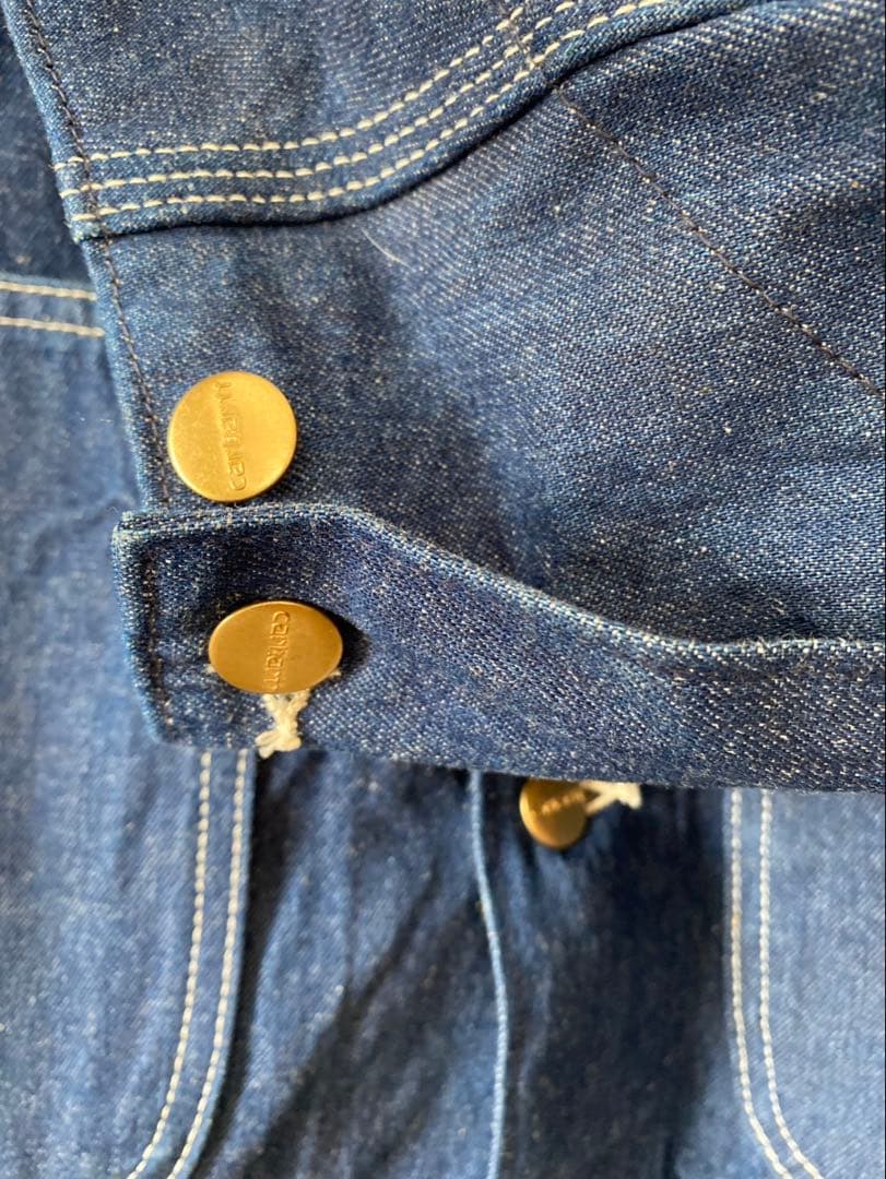 80s USA製 Carhartt カーハート カバーオール チョアコート L