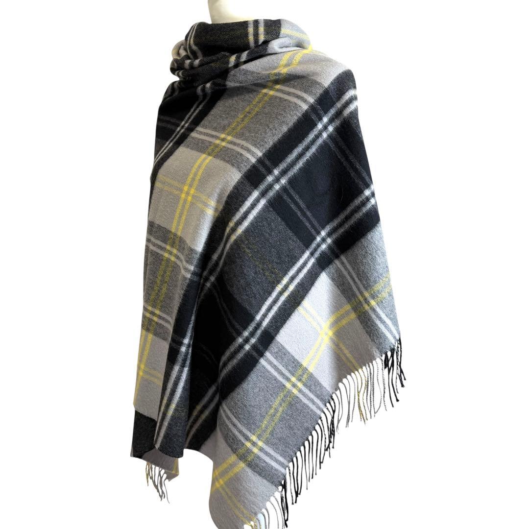 極美品✨ ジョンストンズ 大判 ストール ショール カシミア 100% チェック