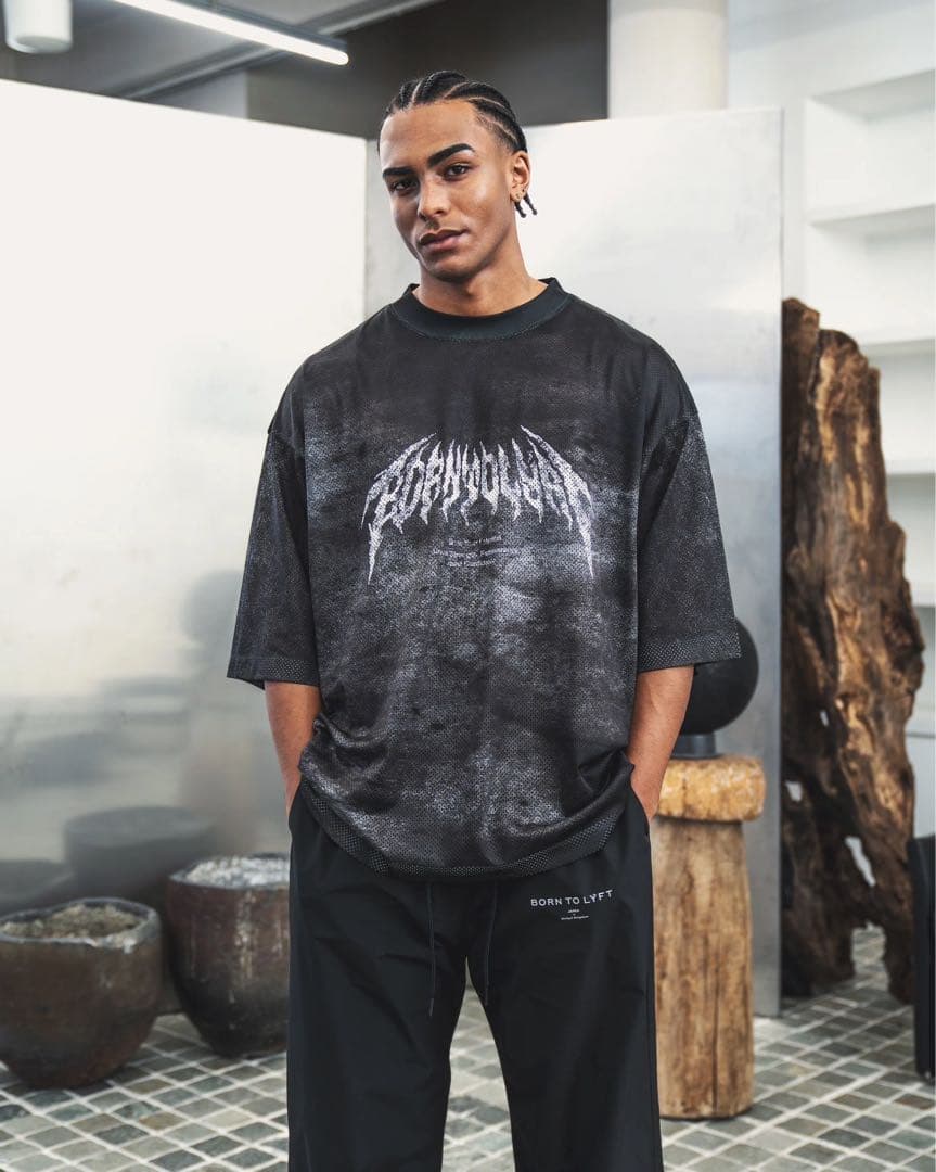 LYFT DEATH L ビンテージ メッシュTシャツ