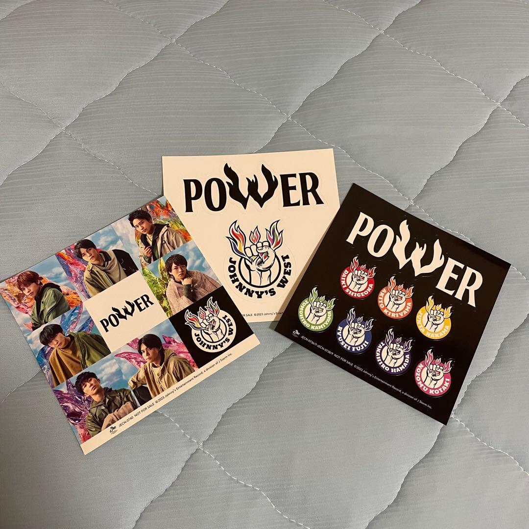 ジャニーズWEST/POWER 全形態Tシャツ付