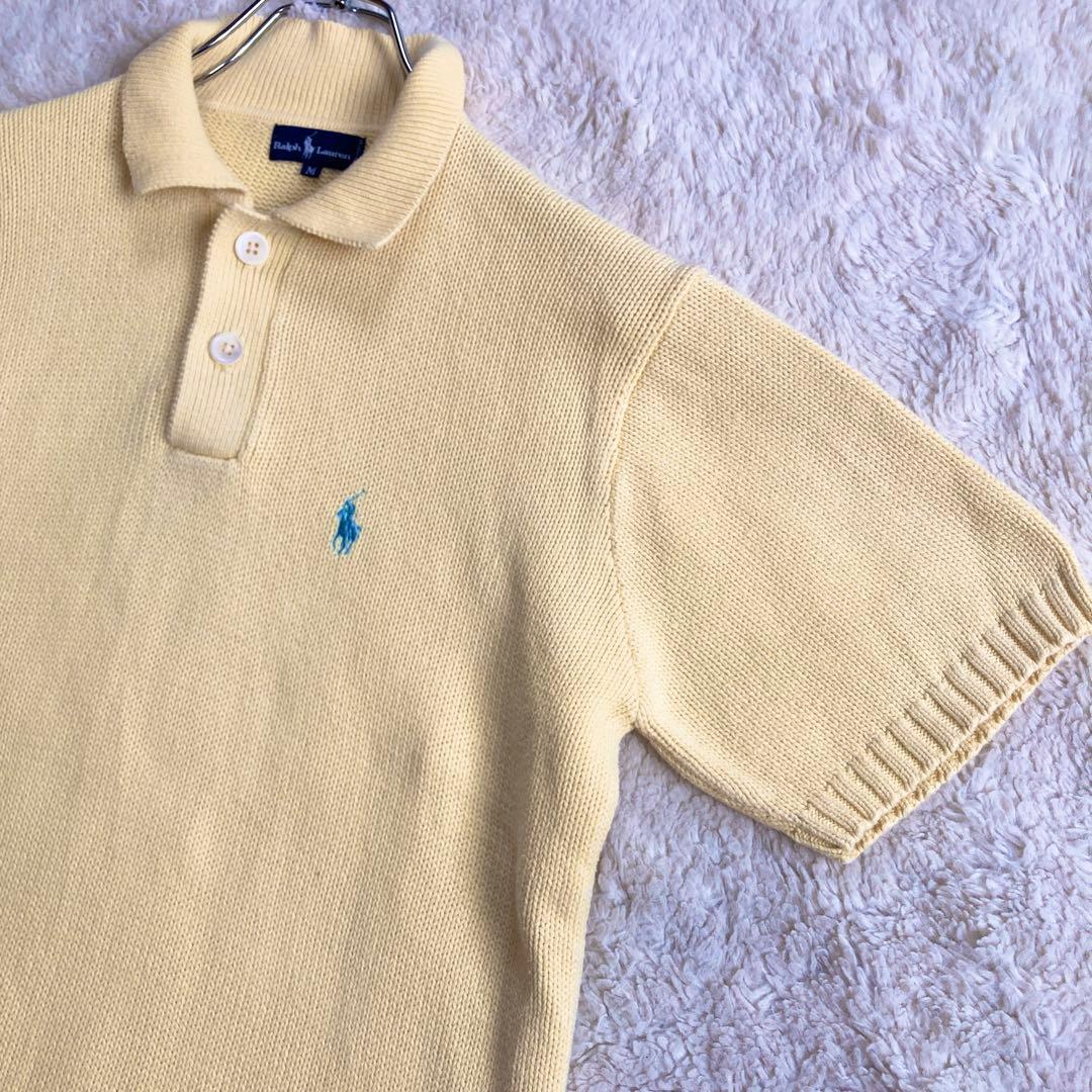 希少・極美品✨ラルフローレン　ポロシャツ　サマーニット　コットン100%　M