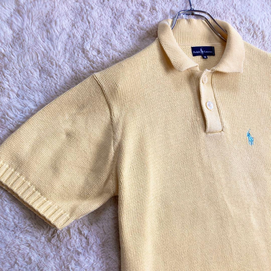 希少・極美品✨ラルフローレン　ポロシャツ　サマーニット　コットン100%　M