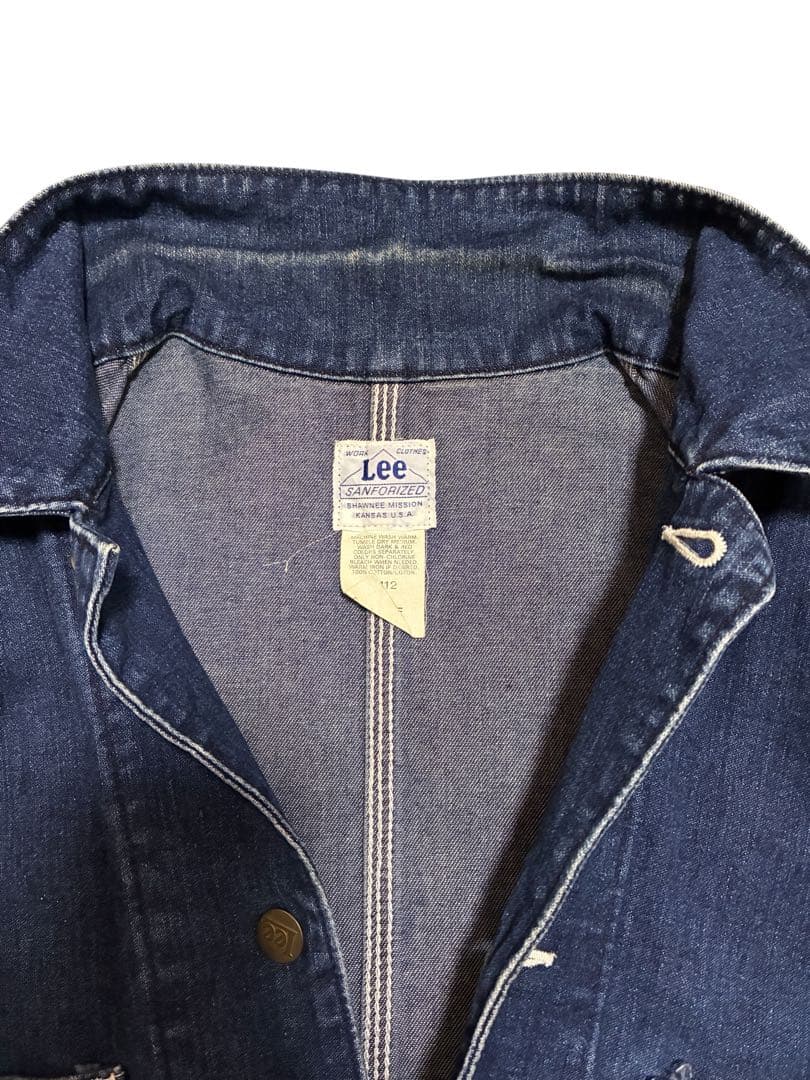 vintage 90s 復刻 Lee 91-j カバーオール L 濃紺