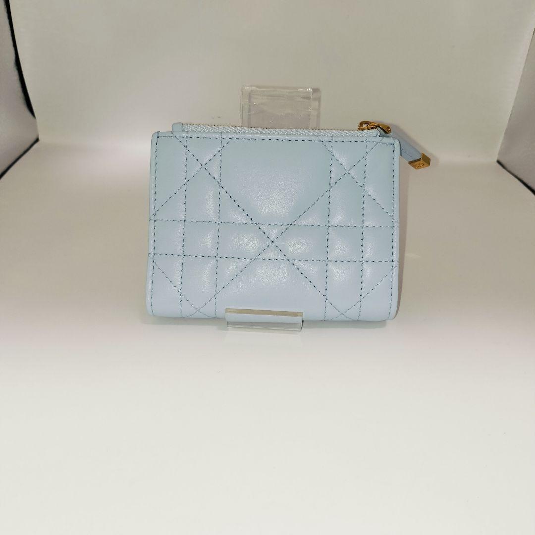 【未使用品級】日本限定色 DIor Caro Dahlia クリスタルウォレット